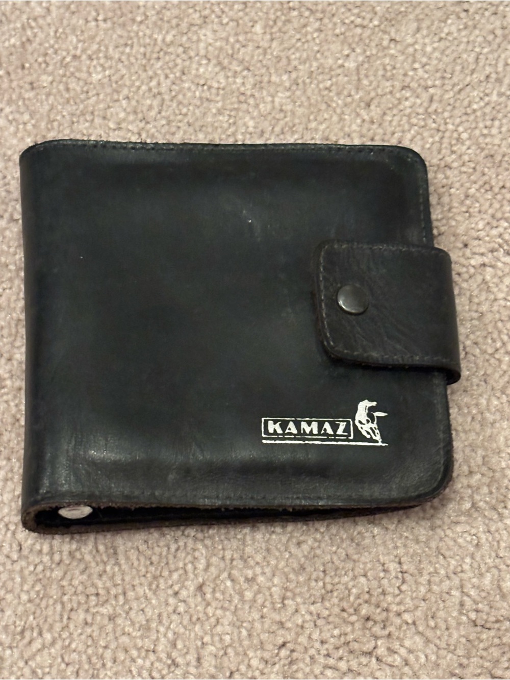 Kamaz Russian Tool Kit Leather Case Snap Closure Heavy Machinery Truck Vintage